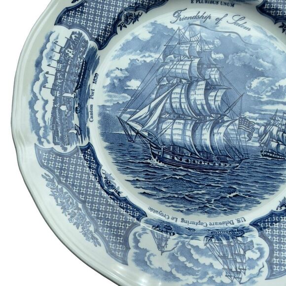 Alfred Meakin 1970’s Friendship of Salem Fair Winds Collectible Plate 10.5” #5 - Picture 6 of 16